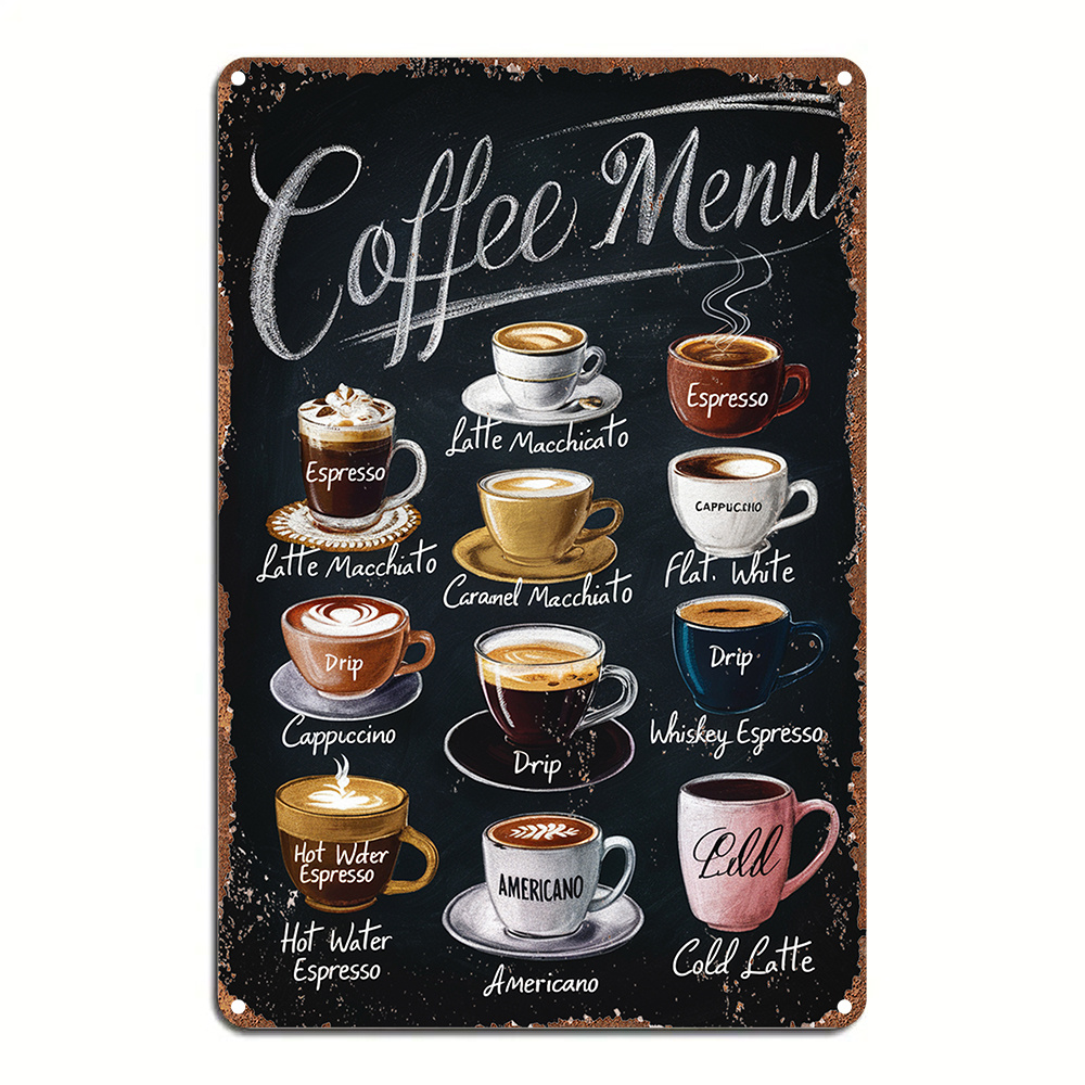 TEMU Insegna da Parete in Alluminio Stile Vintage, 20,32x30,48cm - per Casa, Camera da Letto, , Bar, Caff癡, Scuola, Biblioteca, Porta, Decorazione