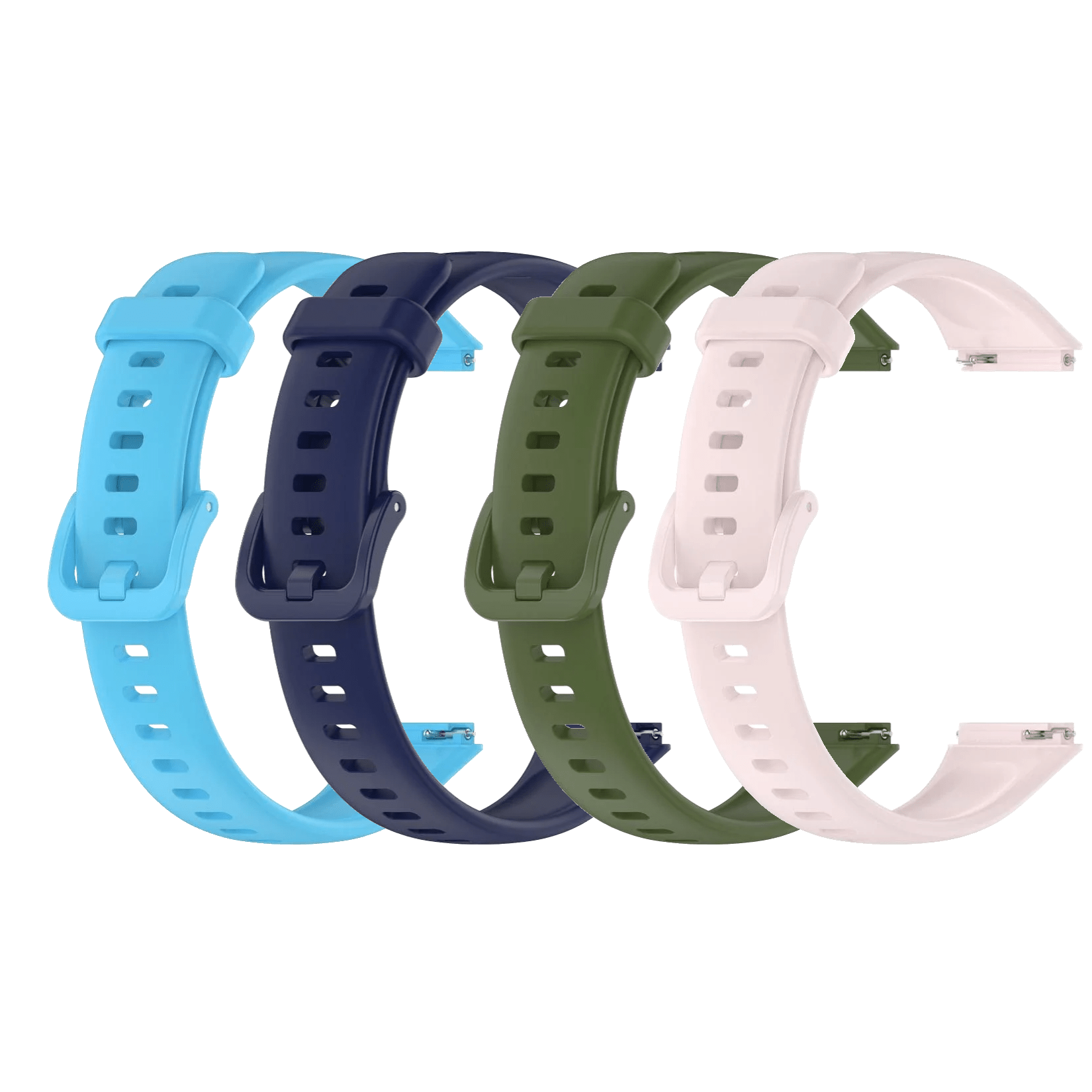 TEMU 4pcs Watch Bands For Huawei Band 7/honor Band 7, Tpu Material, Assorted Colors