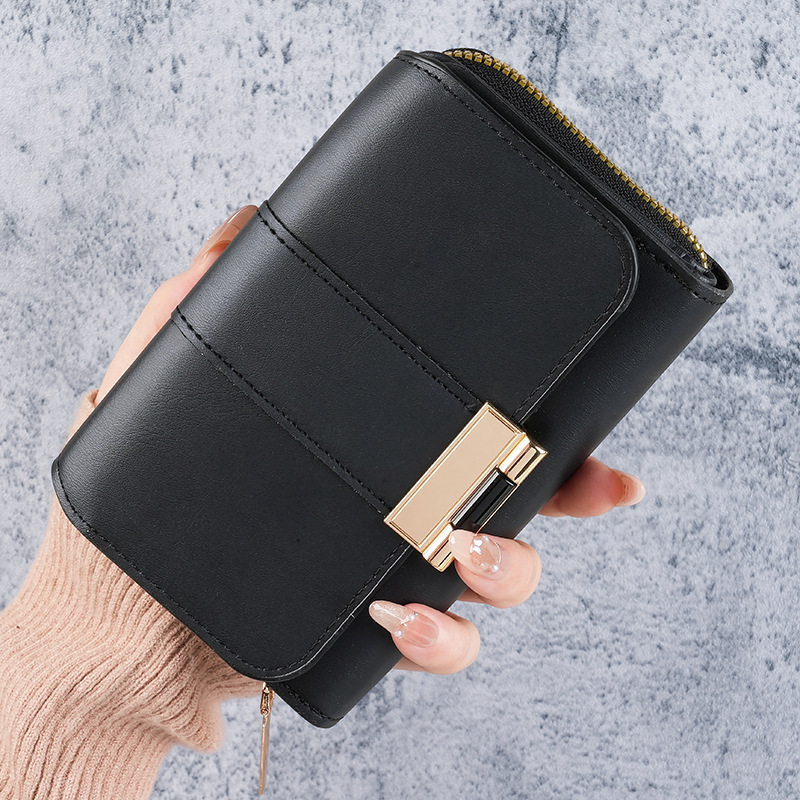 TEMU Fashion New Cross-border Women's Wallet Multi-card Slot Large Capacity Wallet Retro Multifunctional Coin Purse Wholesale In Stock
