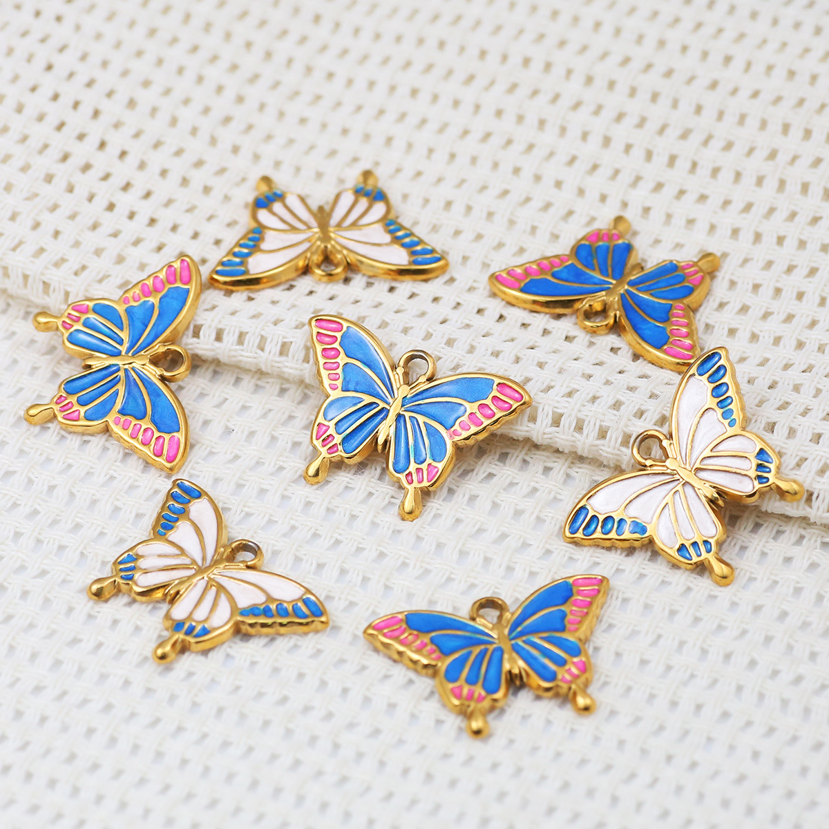 Stainless Steel Butterfly Shape Chain Ornament