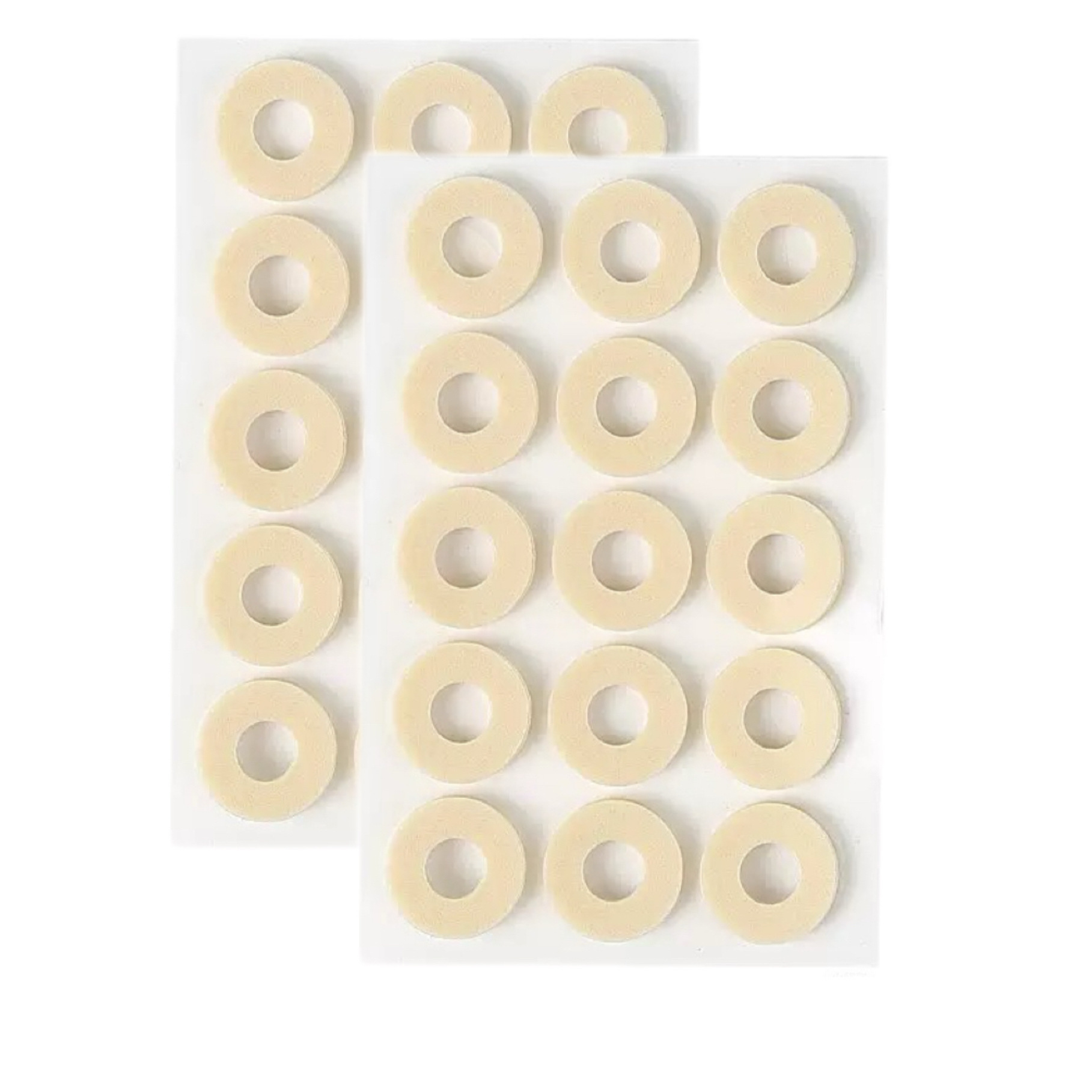 15pcs/30pcs Self-adhesive Anti-blister Heel Pads, Waterproof Foam High Heel Inserts, Comfortable Light Beige Design, Non-slip And Pads - Essential For Home And Travel