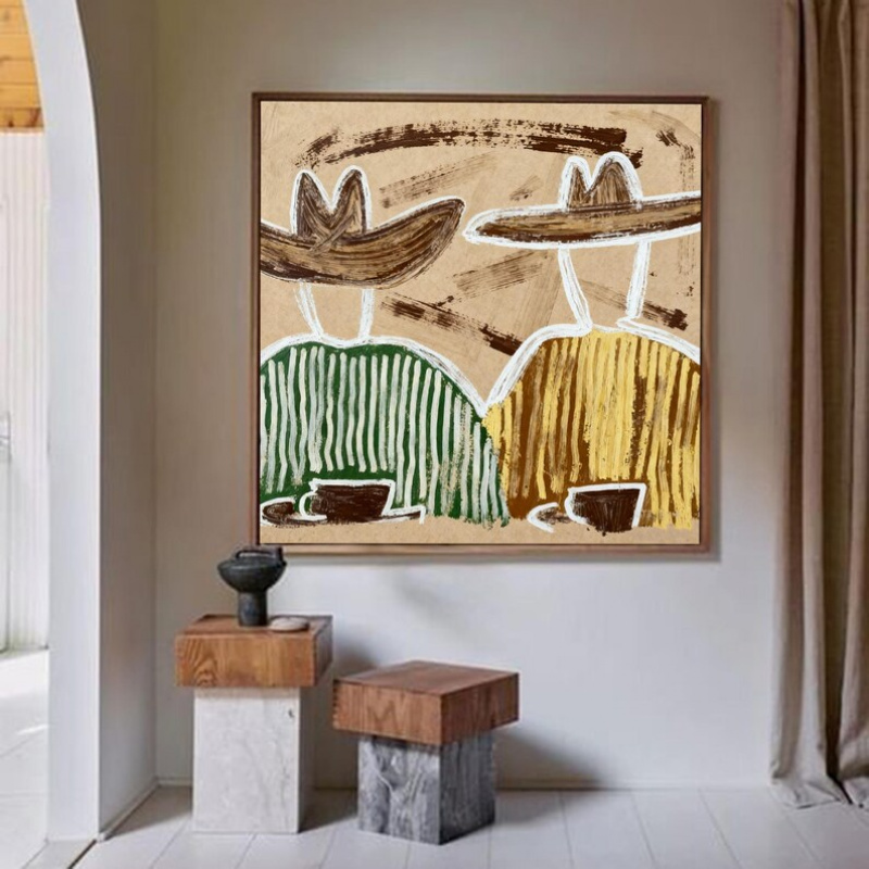 textured art sold on Temu Canada