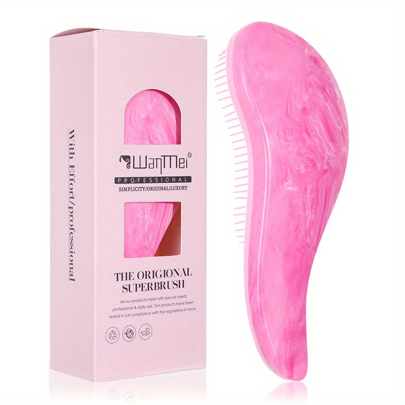 Image of 1pc Magic Detangling Comb Anti-static Massage Hair Brushes Air Cushion Hairbrush Comb Festival Gift Box Comb