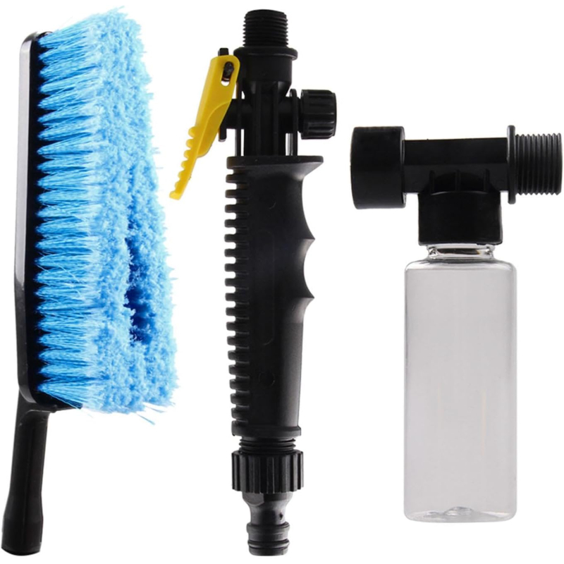 TEMU Car Wash Brush With Soap Dispenser Cleaning Tool, Wash Equipment Car Wash Mop Washing Brush For Rv Truck