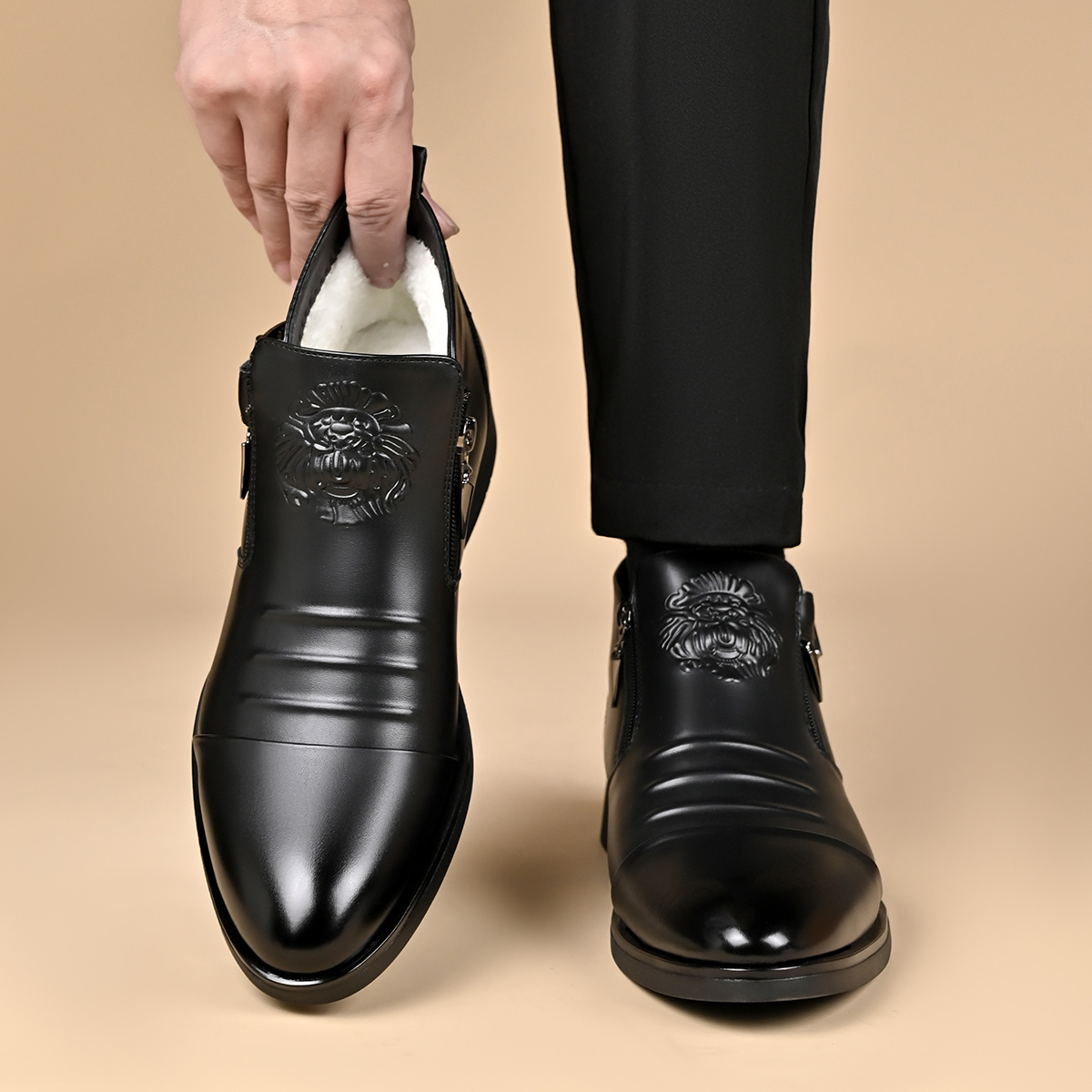 winter men's warm dress business boots | Shop Now For Limited-time Deals
