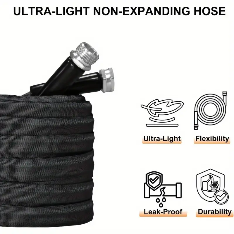 22 86metergarden hose with 8 function nozzle leak proof design quick connect universal connector threadt heavy duty rubber hose for outdoor pet washing car cleaning yard care compact storage fit garden hose holder Product details 8