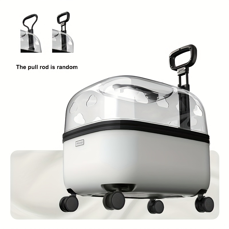 panoramic view   heavy duty pc with 360   visibility zippered     for airplane car vet   travel carrier for cats small dogs durable   case with  