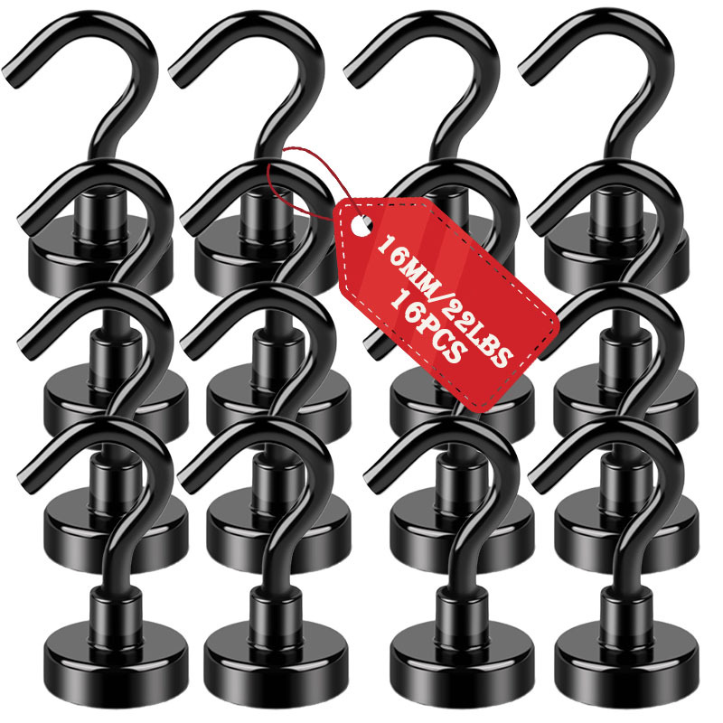 Image of 80/50/22 Lb Magnetic Hooks, Magnets, Acrylic Magnetic Push Pins, Magnetic Hooks, Suitable For Cruise Ship Cabins, Refrigerators, Toolboxes, Storage, Kitchens, Outdoor Camping Hooks