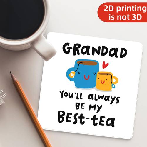 1pc coaster grandad youll tea suitable for office desk bar counter hotel coffee table milk pickup counter as a gift for business parents brothers sisters
