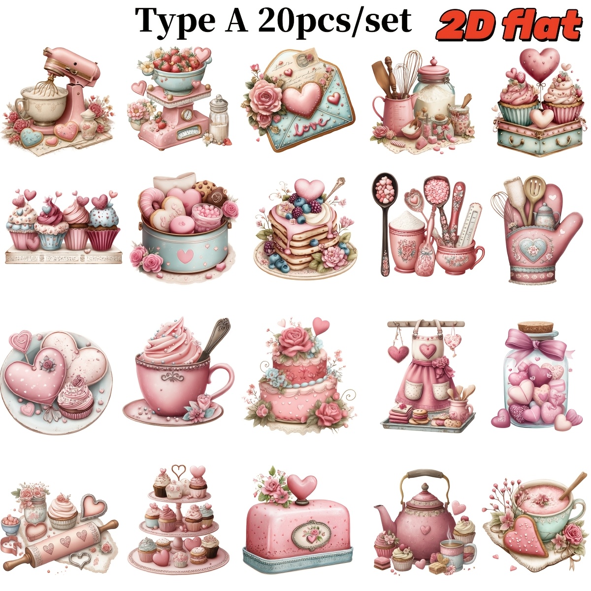 TEMU 20 pezzi/Set Trasferimento termico retr簷 per dessert, serie di strumenti da gourmet Trasferimento termico /Goffratura a caldo /2D piatto, per
