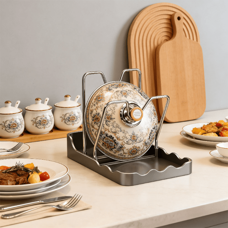 TEMU The Shelf Features A Durable Rectangular Design, Making It Ideal For Kitchens And Dining Areas. It Effectively Valuable Counter And Floor Space.