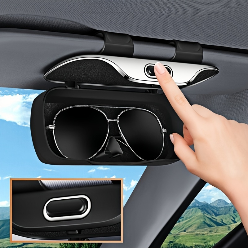 2 Silberne Brillenhalter Aus Stoff – Handgefertigt, Leicht, Für Schreibtisch, Auto, Nachttisch