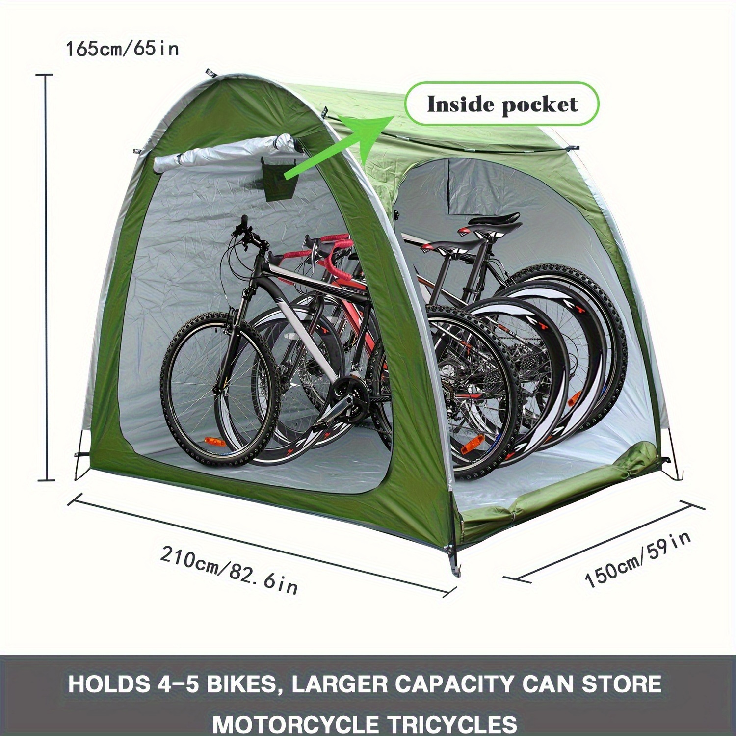 portable foldable outdoor bicycle motorcycle cover shed tent