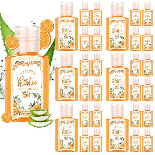 gift for her him 30pcs pack 30pcs mini aloe vera gel suitable for gender reveal parties showers travel sized capsules with cutie orange favors for guest return gifts shower supplies gender reveal party decorations