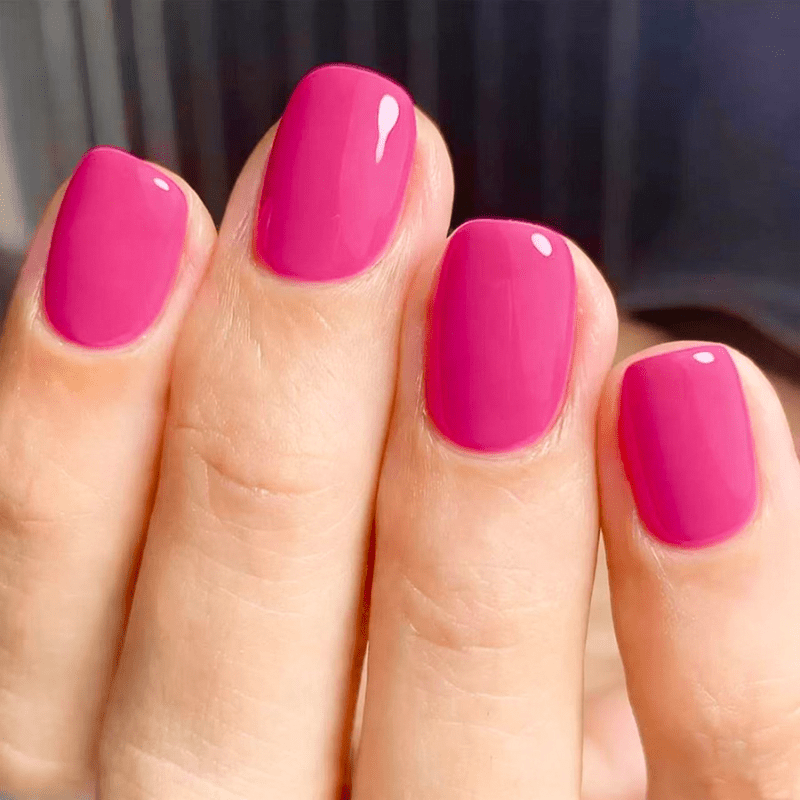 TEMU 72pcs Hot On Nails Suitable For Beginners, No-glue Application Short Square Fake Nails With Smooth Rounded Edges & Glossy - Reusable Nail Tips
