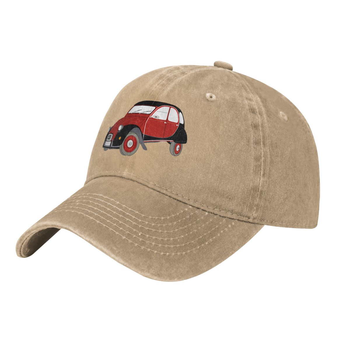 TEMU Citron 2cv Retro Unisex Baseball Cap Suitable For , Vintage Peaked Golf Hat With Citron Print, Casual For Golf, Casual Attire