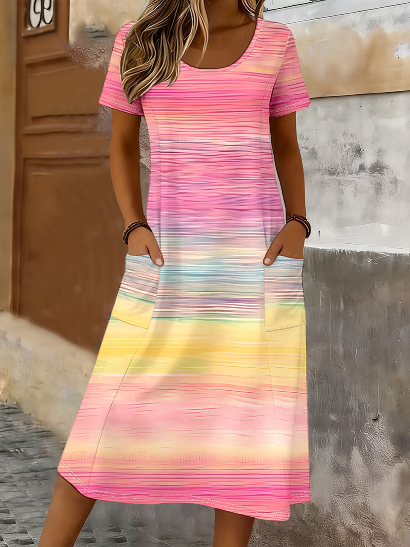 100 cotton dresses with pockets sold on Temu United States