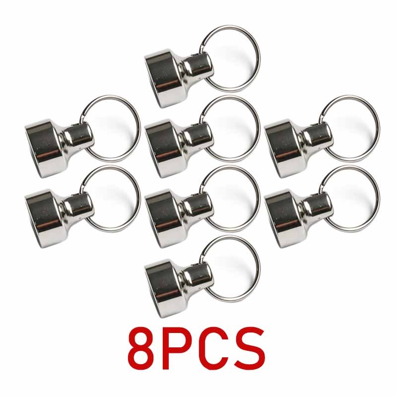 TEMU 8 pièces/4 paires de boucles magnétiques en métal robustes avec une de charge de 5 kg, quincaillerie polie et solide fonctionnant porte-clés