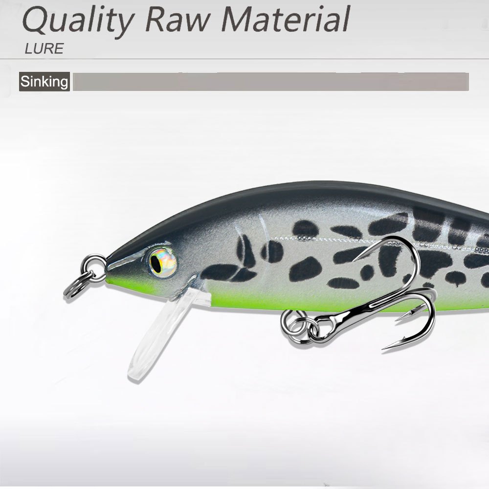 11 piezas de señuelo minnow hundible realista para lanzamiento largo,   las   de agua,   y   Detalles del producto 2