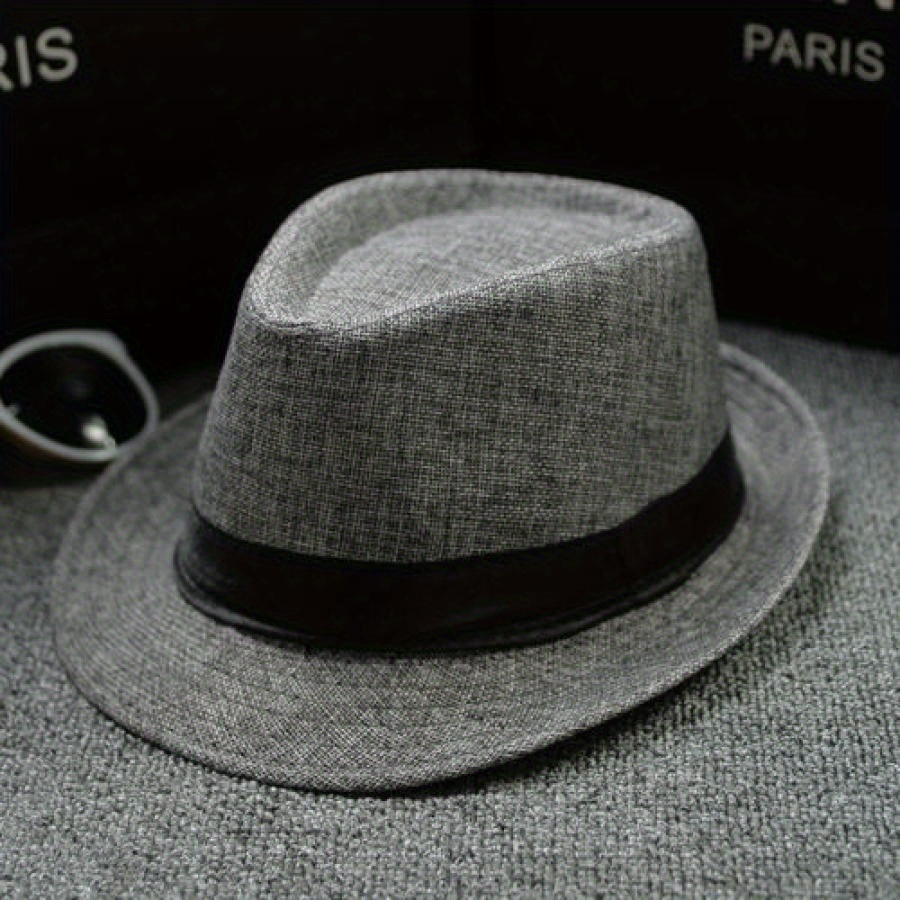 

Vintage-style Hat - Breathable Linen, Wide , Foldable Jazz Cap For