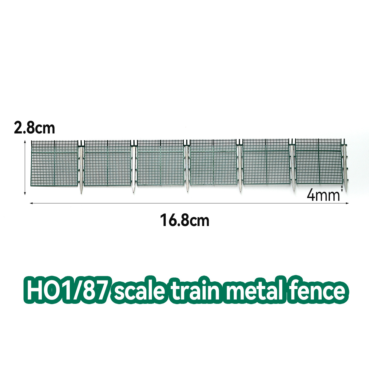Image of Ho Scale Model Train Tracks With Flexible Railway Fence Metal Miniature Landscape Diorama Scenic Railroad Tracks