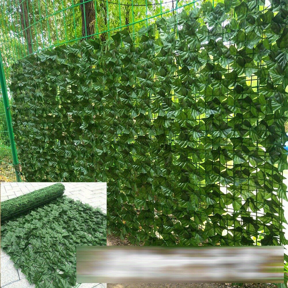 

[1m X Artificial Decor] X 1m Quiltern Artificial Privacy Screen, Green Plastic Hedge, For Outdoor, Garden, Patio Decor