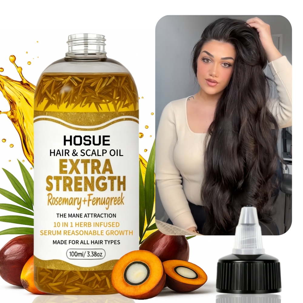 3.4 Oz Hair Oil | GROWSMARY 10-in-1 with Rosemary, Batana, Moroccan, Pumpkin Seed Oil