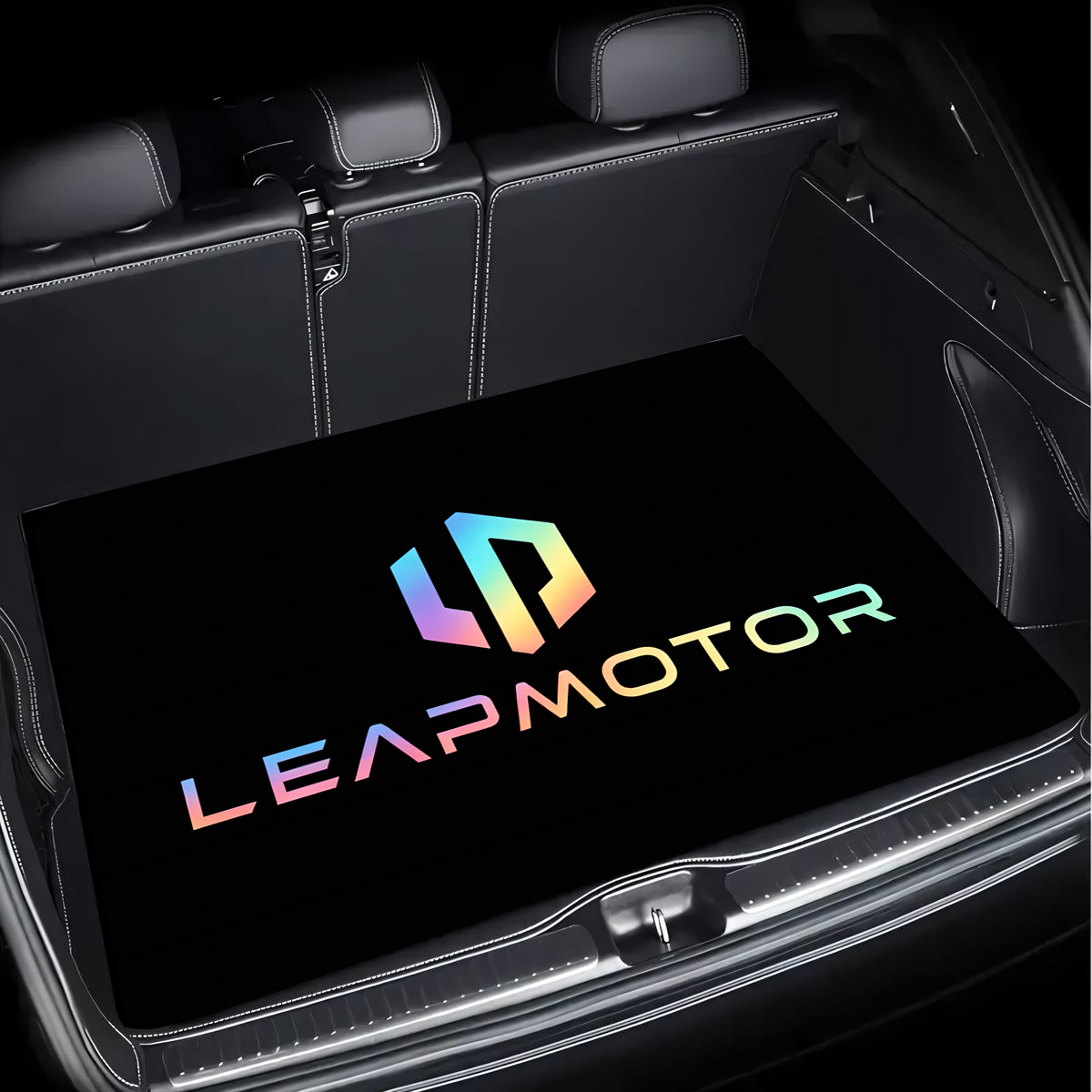 TEMU 1pc Car Trunk Liner With Letter Print, Universal Trunk Mat, Non-slip, Easy To Clean, Durable Mat, Car Interior Accessory, Car Trunk Protector