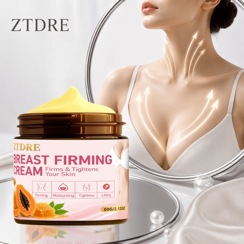 Breast Care Cream, Women'S Cream - Firms Breast Skin, Contains Collagen, Shea Butter, Vitamin E, Honey - Suitable for All Skin Types, Fresh Fragrance Nourishes Delicate Breast Skin, Deeply Moisturizes And Firms Skin