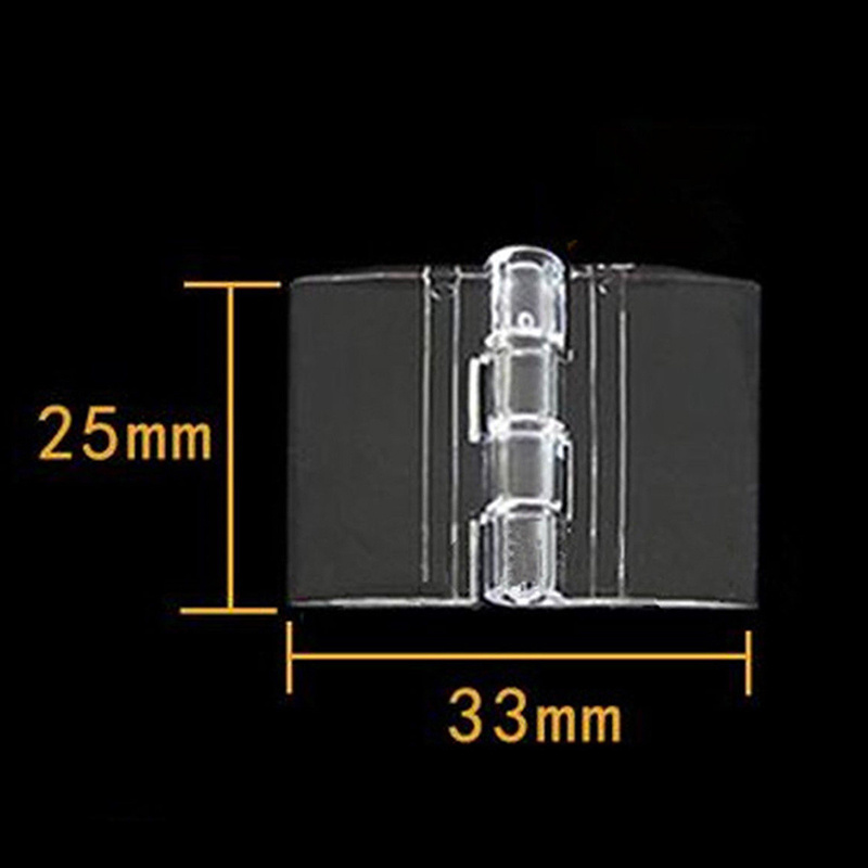 TEMU 10 Stück Robuste Klare Acryl Klappenscharniere | Transparente Plexiglas Scharniere in 5 Größen