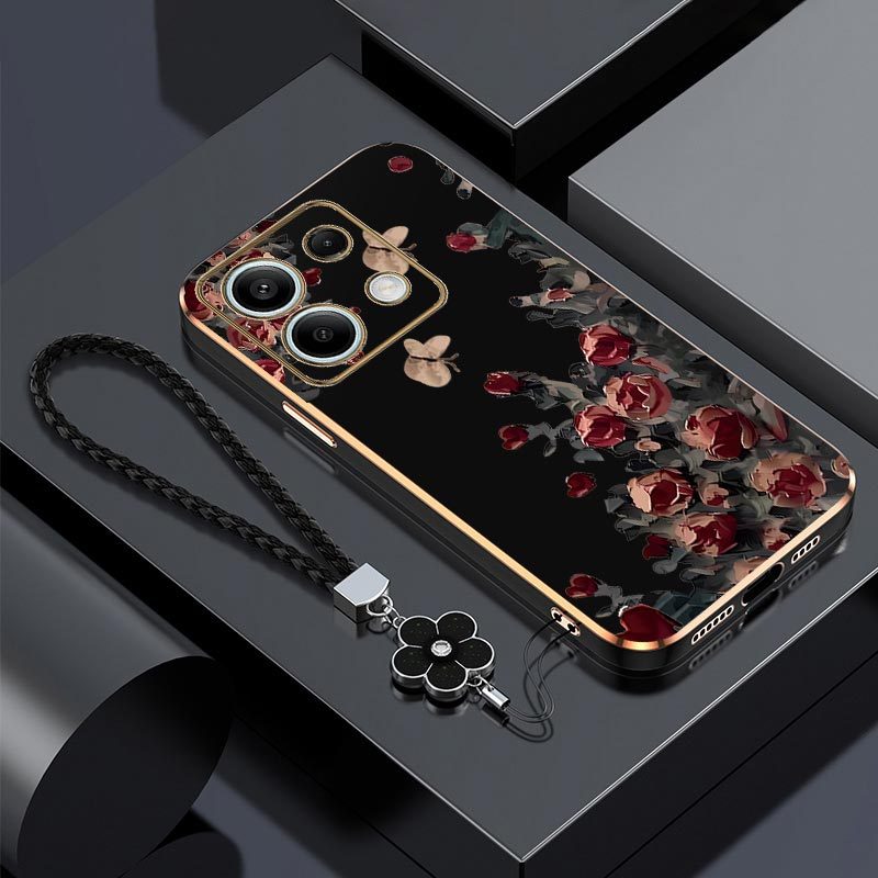TEMU Sturdy Rose Bush Case For Redmi Note 13, Designed For And Impact Resistance