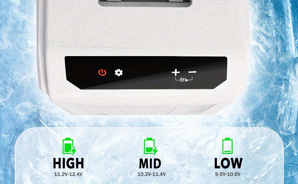 Upgraded 16QT Portable Compressor Car Fridge Freezer, 15 Min Fast Cool | ECO/ MAX Dual Modes | 3 Way Charging (Solar/ AC/ DC) | 3-Level Battery Protection | LED Display & Cup Holders | Camping RV Home Use