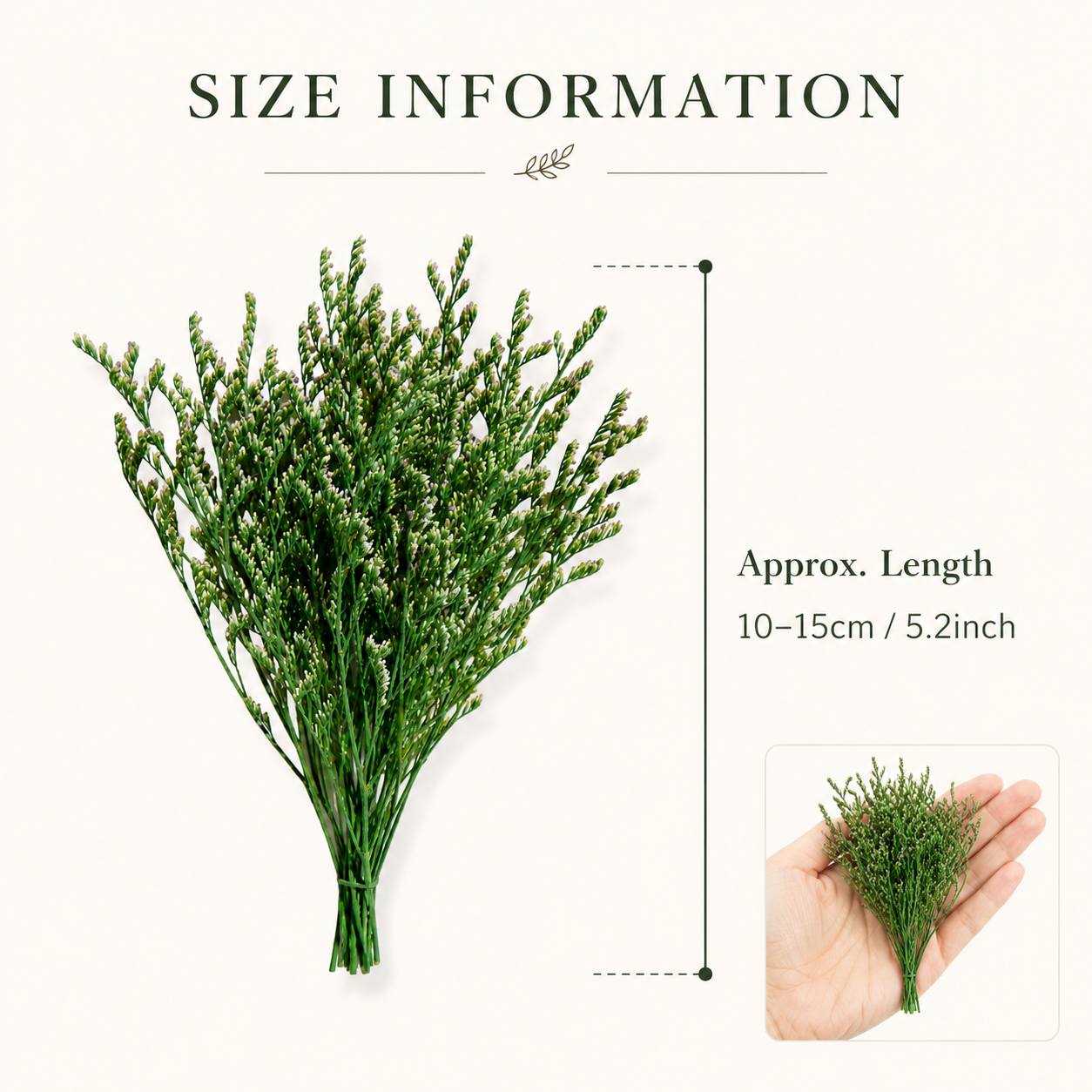 TEMU 66 Stems Artificial Green , Faux Lover Grass Stems, Lifelike Floral Supplies Wedding Invitation Card Embellishment, Box Wrapping Decoration,