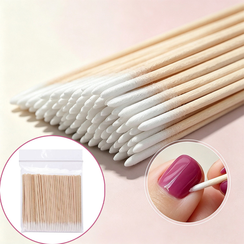 195pcs Disposable Multifunctional Nail Art Remover Sticks