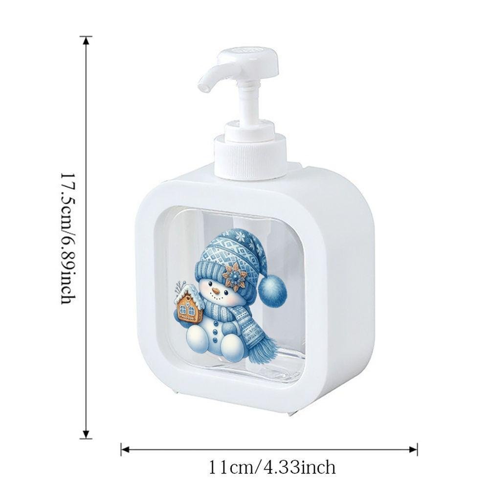 TEMU Festive Christmas Snowman Moisturizing Hand Soap In A Pump Bottle - A Sink Accessory And Bathroom Decor. This Cute Soap Dispenser Is A Versatile