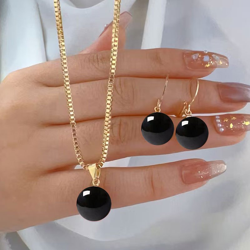 TEMU 3pcs Easy Trendy Creative Fashionable Necklace Set Party Commemorative Versatile Exquisite Christmas Birthday Gift