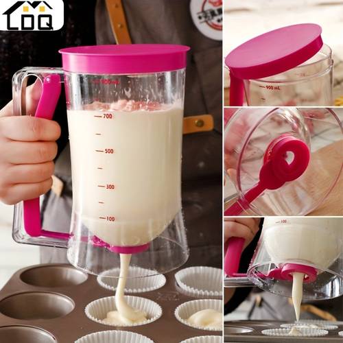 batter separator handheld measuring cup suitable for baking and projects year round use for valentines and thanksgiving baking tools holiday baking portable separator plastic batter scoop