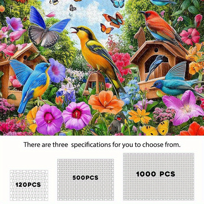 

Birds In - 120/500/1000pcs, Vibrant Colors & Design, Ideal For Enthusiasts, Perfect Gift & Decor