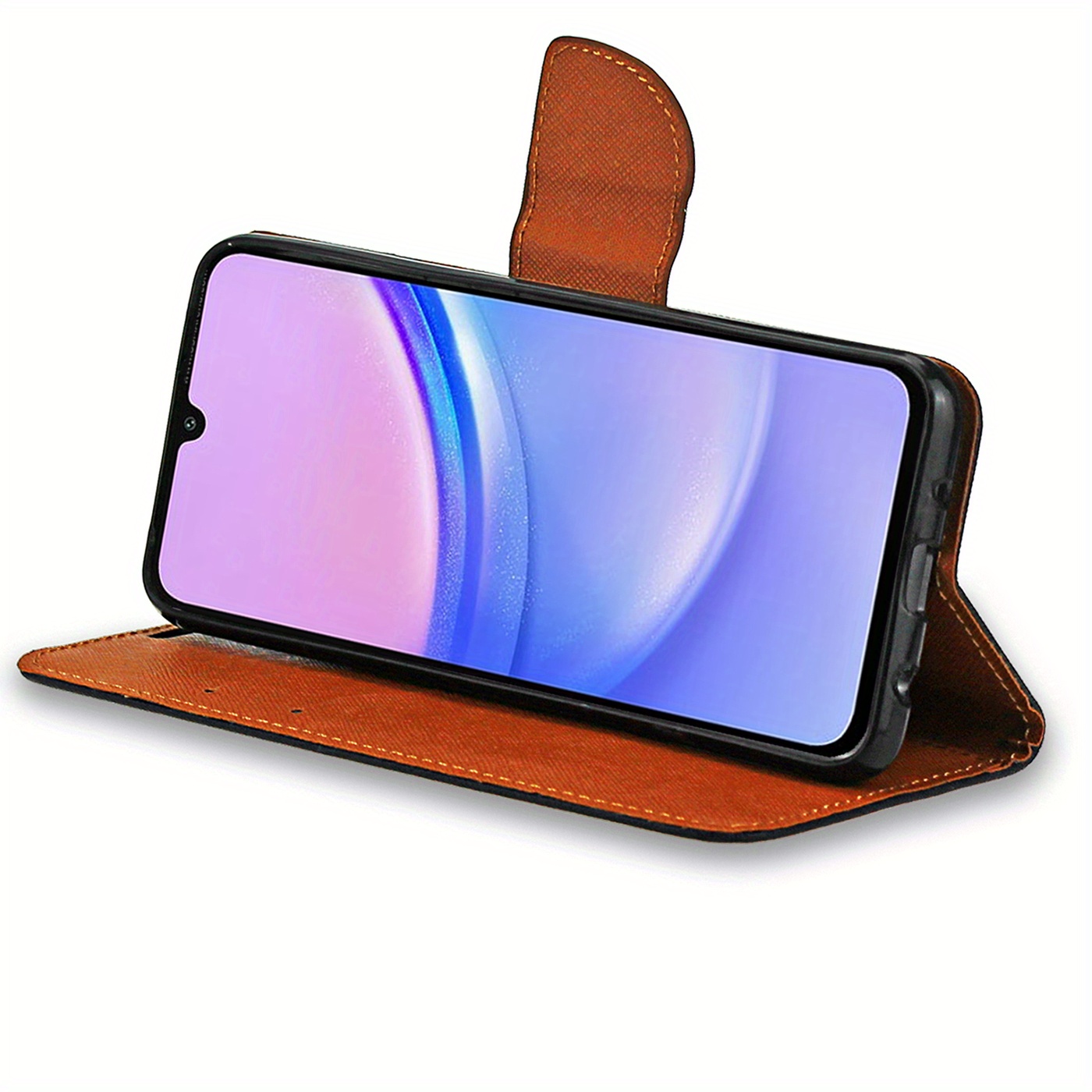 Custodia Portafoglio In Pelle Cover con Supporto Y03X per Realme C67 Nero