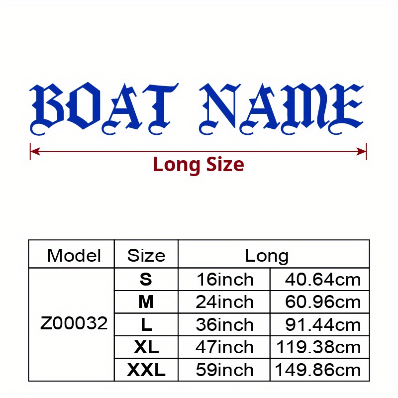 TEMU 1pc Personalized Customized Boat Name Reflective Stickers Engraved Stickers , Pontoon, Kayak, Personalized Boat Name Vinyl Stickers, Windshield