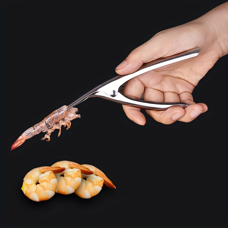 stainless steel   peeler   seafood shell remover kitchen utensil for effortless shelling shrimp prep tool with food contact safe material details 4