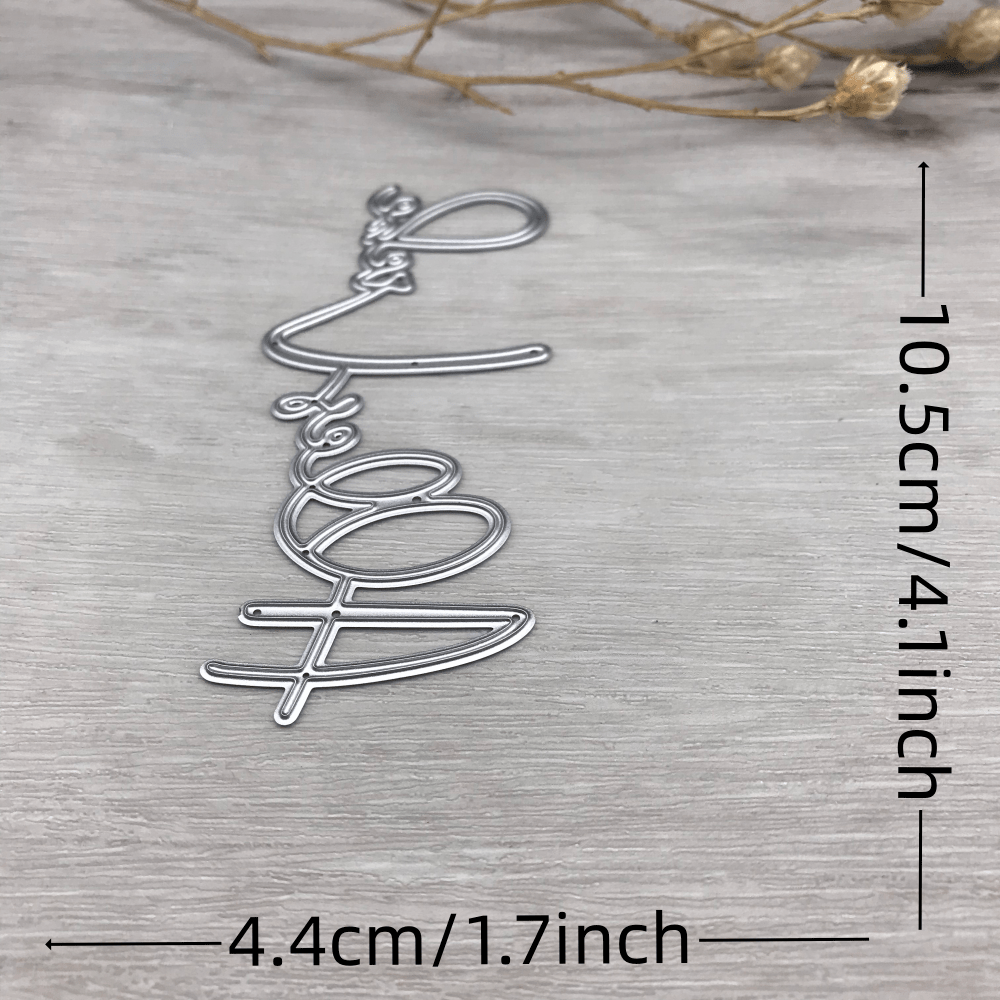 New Metal Cutting Dies Cut Die Mold Word Decoration Paper Craft Blade Punch Stencils Dies