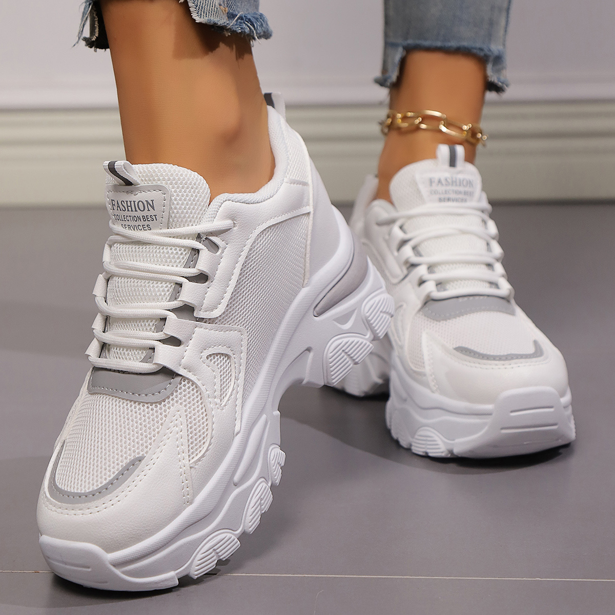 zapatillas bajas tela transpirable blancas mujer Temu Argentina