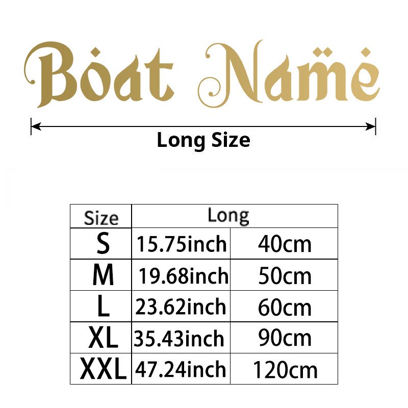 Personalized Boat Name/Text Engravable Ship Sticker