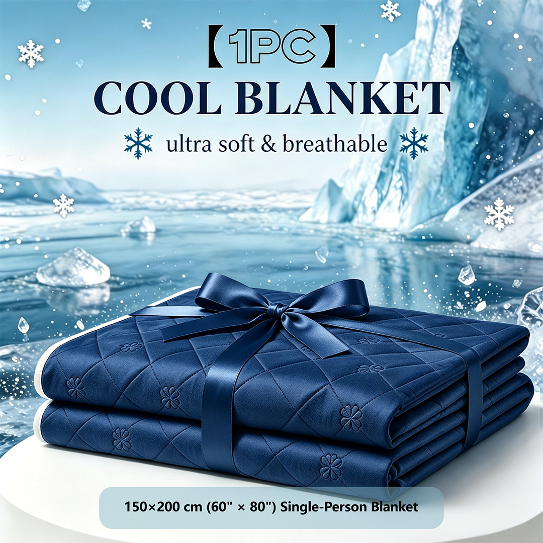 Image of Local Warehouse 1pc Summer Quilt, Lightweight Breathable Moisture Wicking For Night Sweats, Summer Holiday Birthday Gift For Men Women, Perfect For Outdoor Camping Travel Bed Couch Sofa