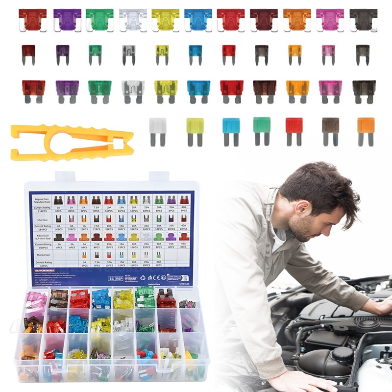 Image of 460pcs Car Fuses Assortment Kit – Replacement Fuses For Marine, Auto, Rv, Boat, Truck, Fuses 2a/3a/5a/7.5a/10a/15a/20a/25a/30a/35a/40a For Car Rv Truck Motorcycle Boat Suv Utv
