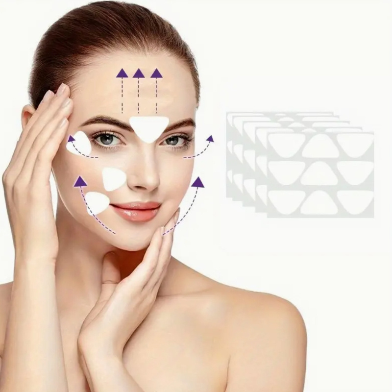 

45pcs Invisible Face Patches For Wrinkles, Forehead & Smile Lines - Unscented, -free, Facial Lifting Strips, Mask, Cheek Slimming & Skin Tightening, No Power Or Battery Needed, Safe ,