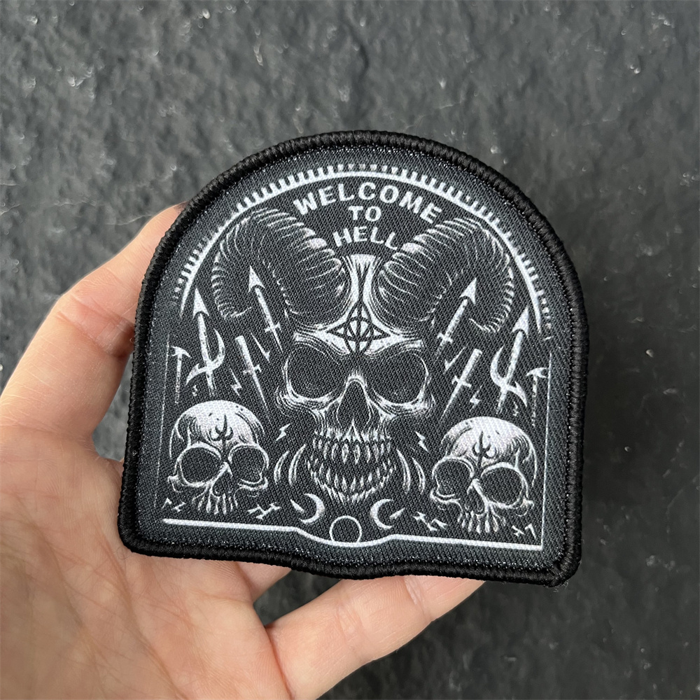 

Tactical Featuring A Devil Skeleton, For Decorative Use On Backpacks And Clothing.