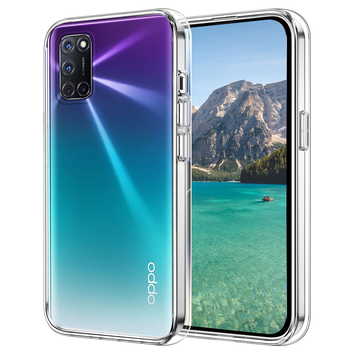 TEMU Phone Case: For Oppo A72 4g Protective Case, Flexible Shockproof Mobile Phone Protective Case, Transparent, Protection, Anti-scratching Rear
