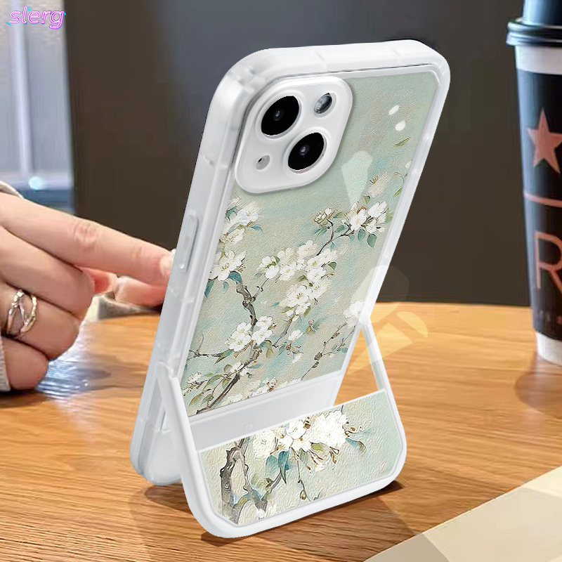 TEMU Coque de téléphone - Coque de téléphone avec support, protection anti-chute intégrale style Ins amusant, convient pour iPhone 17 16 15 14 13 12